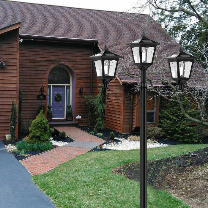 Premium Solar Lamp Post Outdoor Post Light Fixture Pole