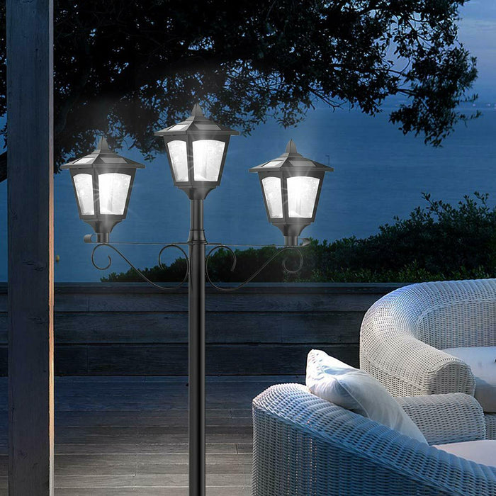 Premium Solar Lamp Post Outdoor Post Light Fixture Pole
