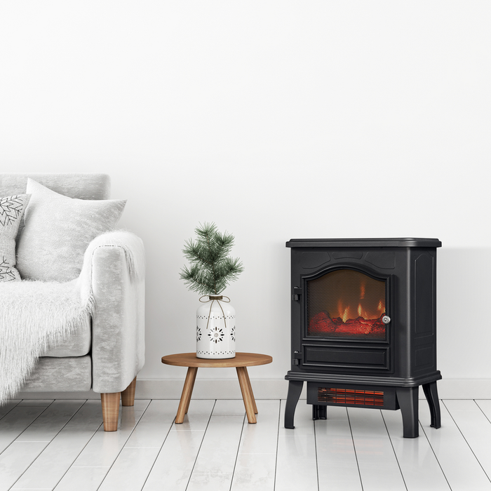 Modern Electric Freestanding Stylish Wood Stove Fireplace Heater