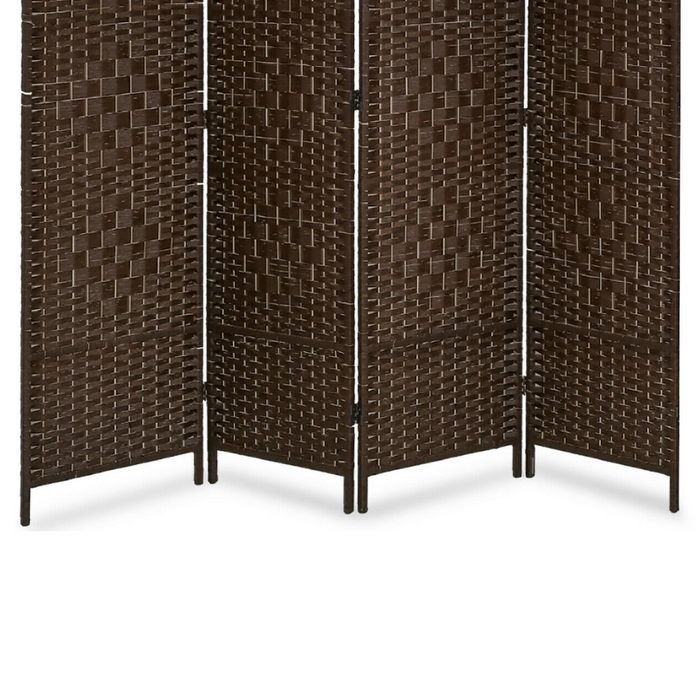 Modern Wooden 4-Panel Folding Room Divider Partition Screen