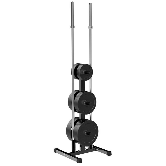 Heavy Duty Weighted Bumper Plate Storage Tree Rack 2"