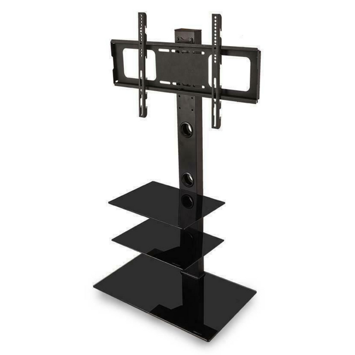 Tall Universal Swivel TV Stand With Storage Shelves 32" - 65"