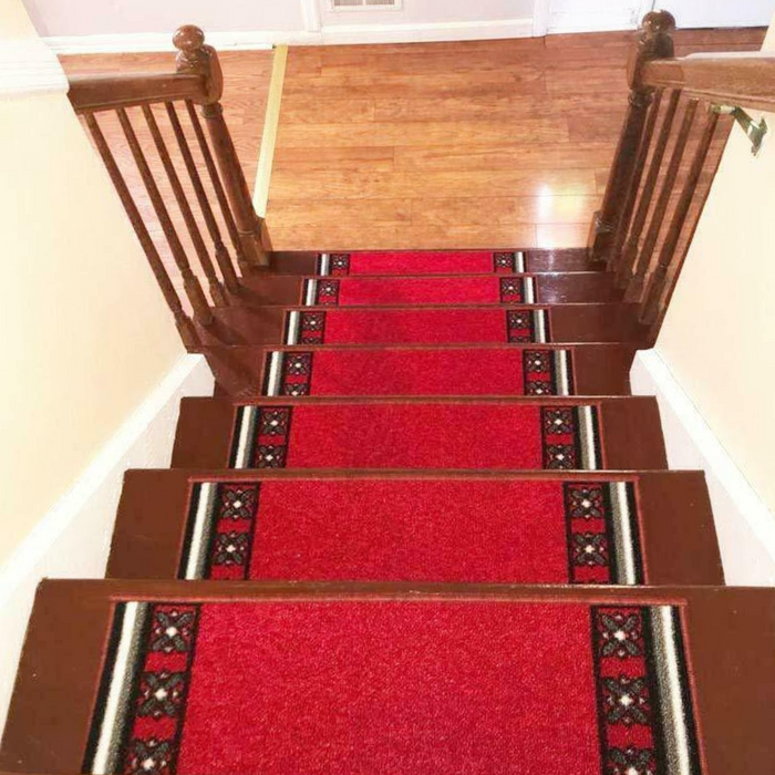 Modern Non Slip Carpeted Rug Stair Treads