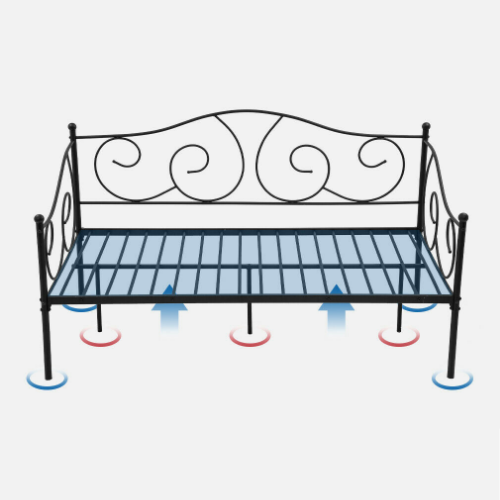 Large Full Sized Twin Metal Daybed Frame