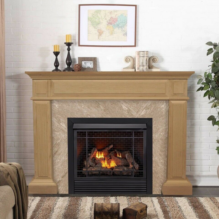 Modern Freestanding Vintage Wood Surround Fireplace Mantel