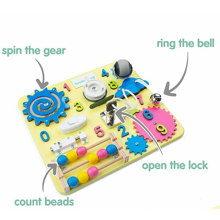 Kids Montessori Sensorial Fidget Busy Board