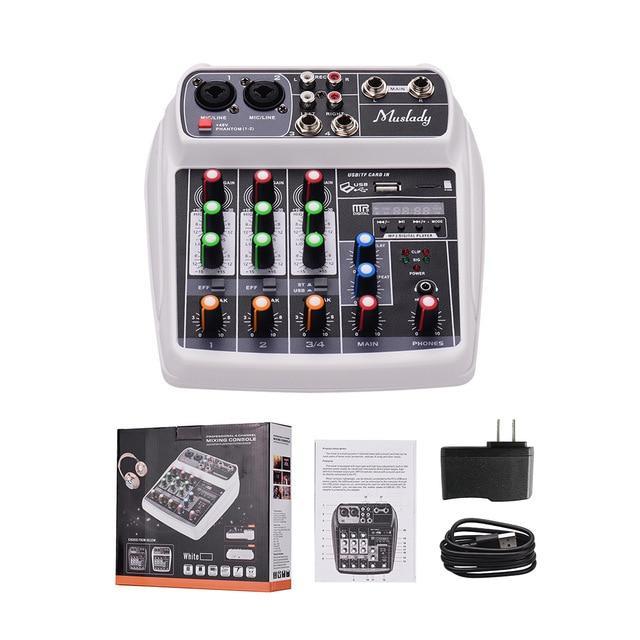 Small Audio Sound Digital USB Mixer 48V