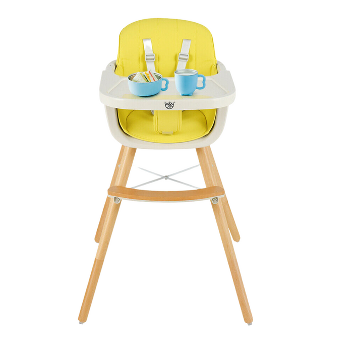 Convertible Folding 2 in 1 Baby Feeding High Chair