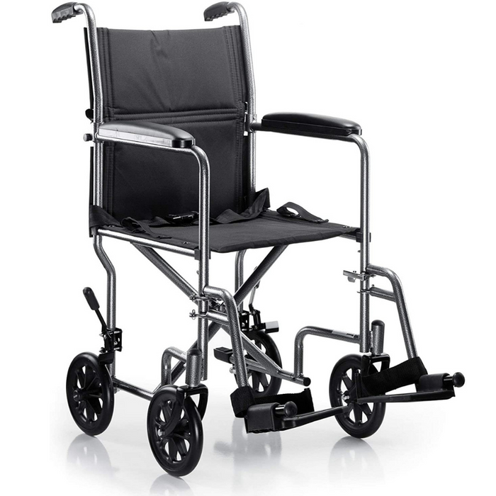 Heavy Duty Collapsing Lightweight Portable Folding Travel Wheelchair