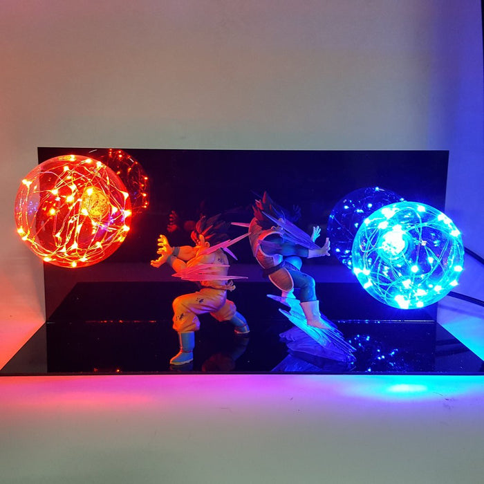 Dragon Ball Z Vegeta & Goku Led Lighting Lamp - DBZ Saiyan