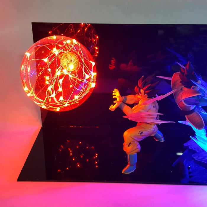 Dragon Ball Z Vegeta & Goku Led Lighting Lamp - DBZ Saiyan