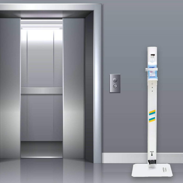 Premium Adjustable Free Standing Sanitizer Station Dispenser Stand