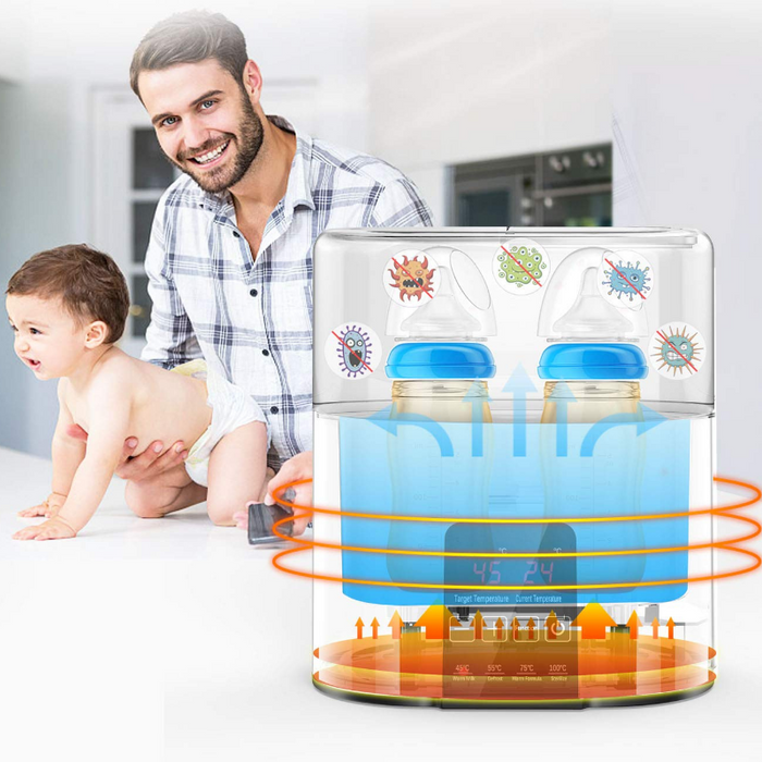 Portable Fast Baby Milk Warmer 6 in 1