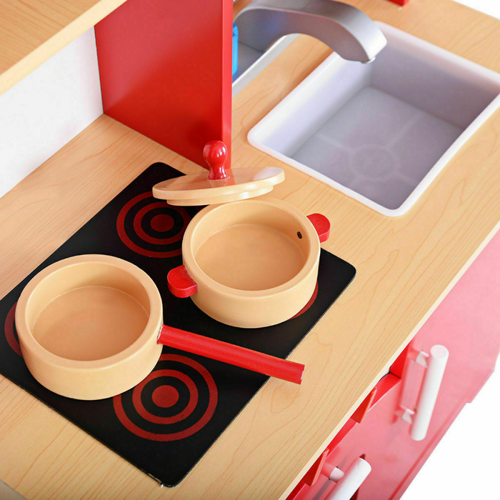 Ultimate Kids Wooden Play Toy Kitchen Set