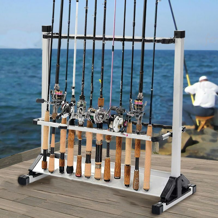 Portable Large Fishing Rod Holder Storage Rack