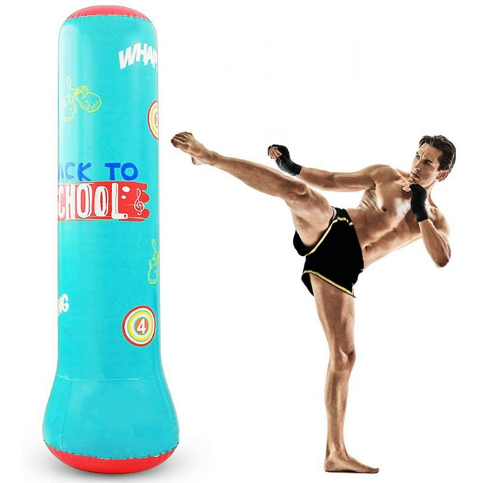 Premium Inflatable Free Standing Punching Bag 62 in | Zincera