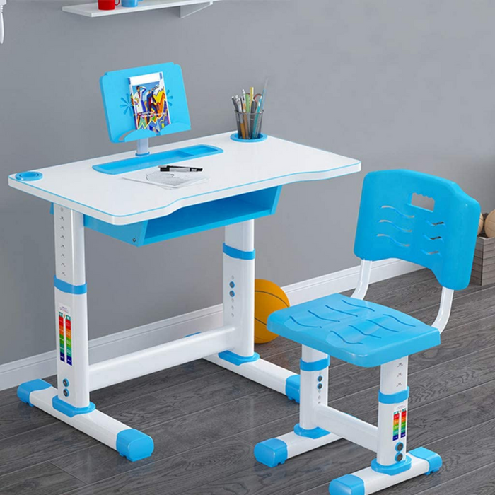 Interactive Kids Adjustable Large Study Desk And Chair Set