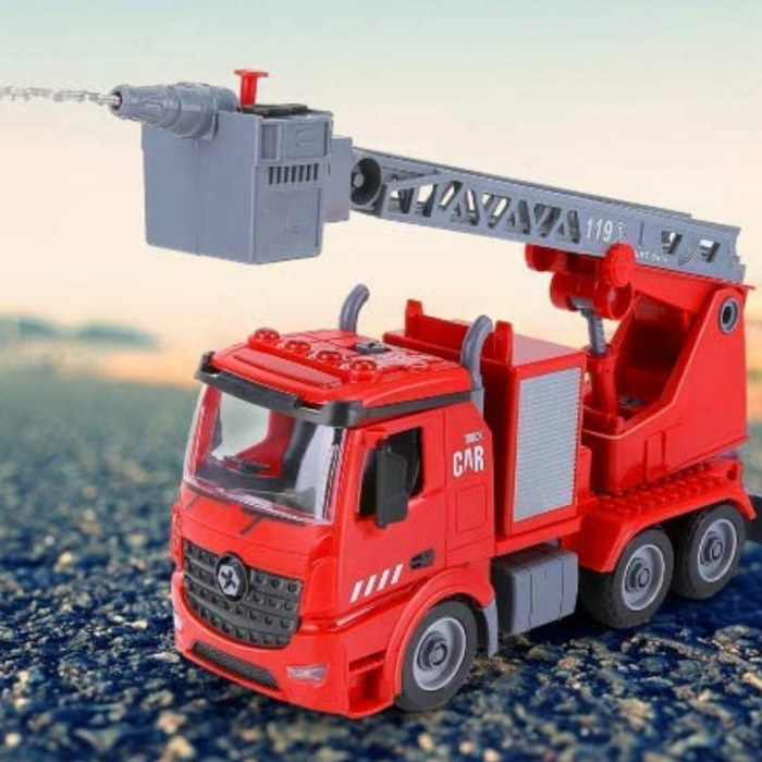Realistic Kids DIY Fire Engine Truck Toy