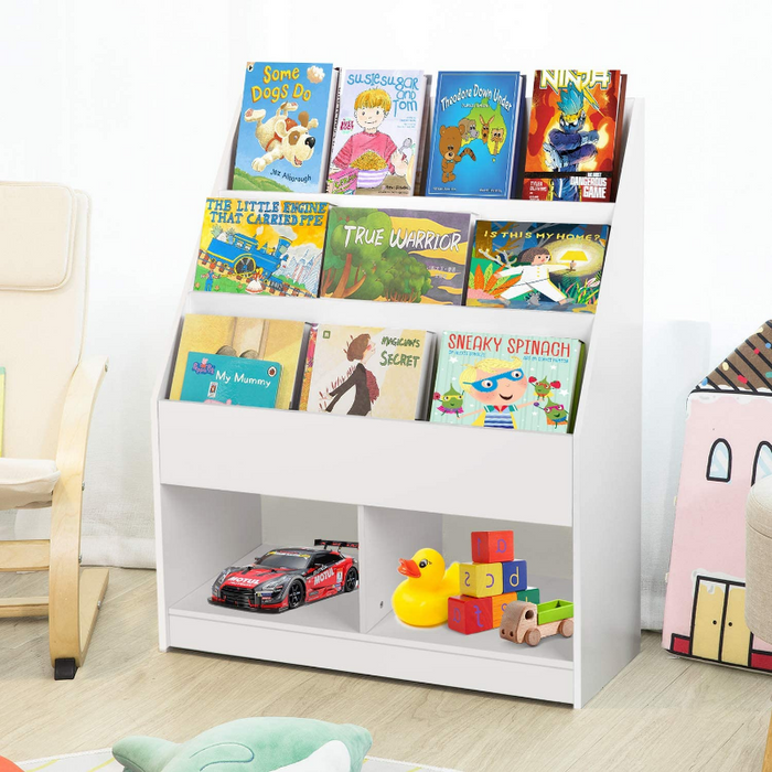 Spacious Kids Nursery Room Bookshelf