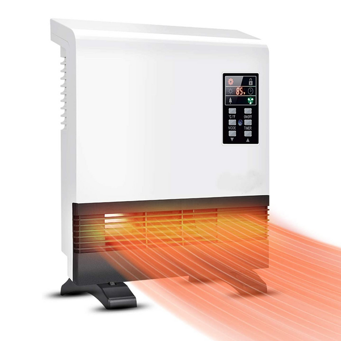Powerful Wall Mounted Electric Space Heater With Thermostat 1500W