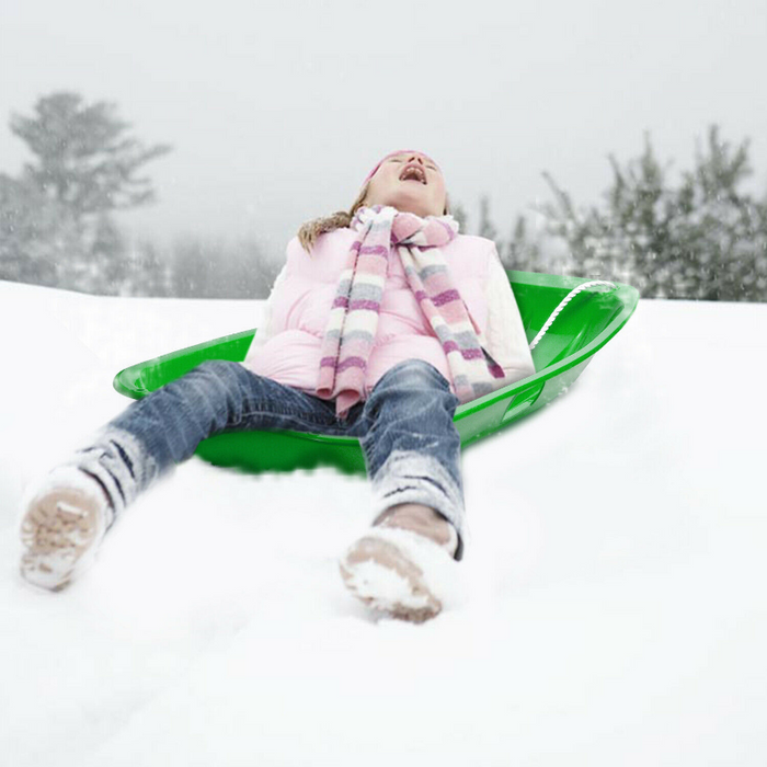 Spacious Plastic Kids / Adults Snow Sled