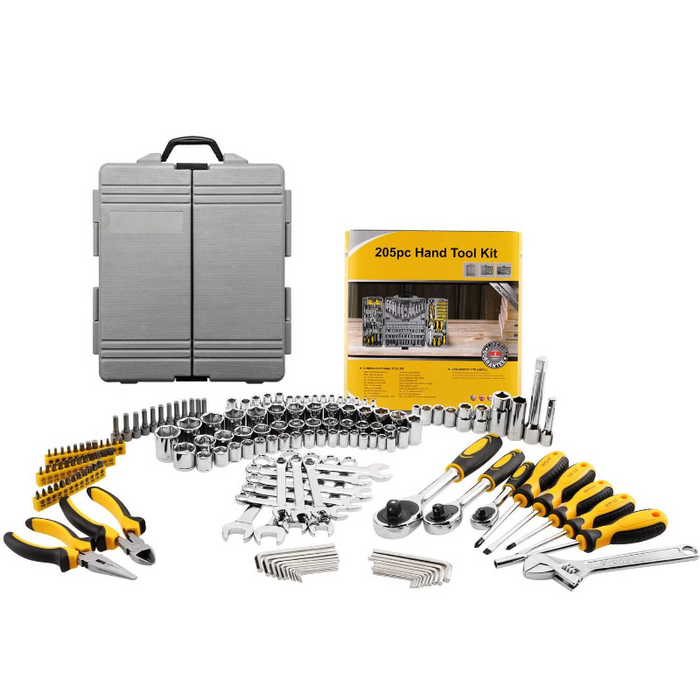 Complete Car Mechanic Tool Box Set 205pcs