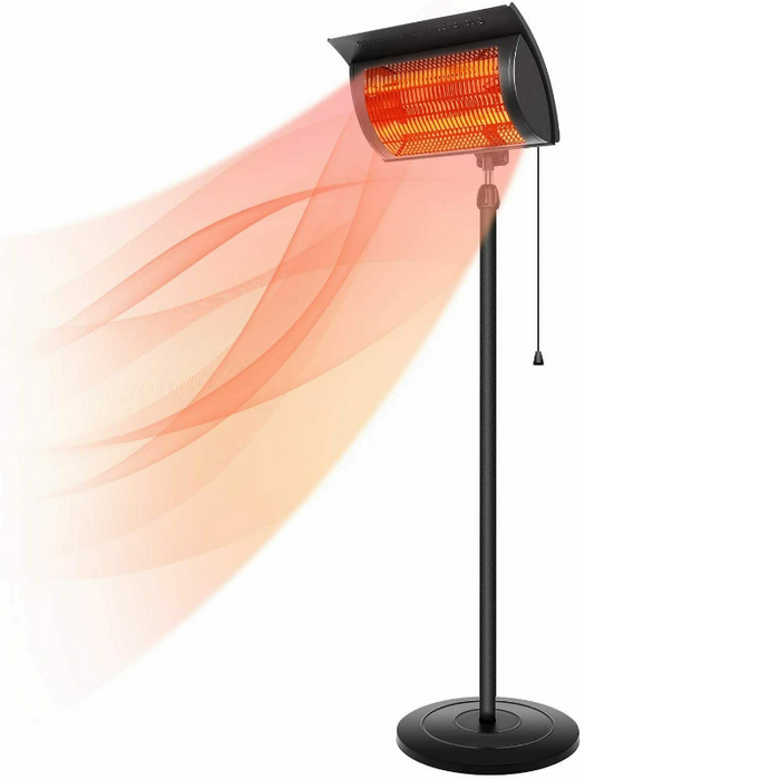 Deluxe Standing Infrared Outdoor Patio Heater 1500W
