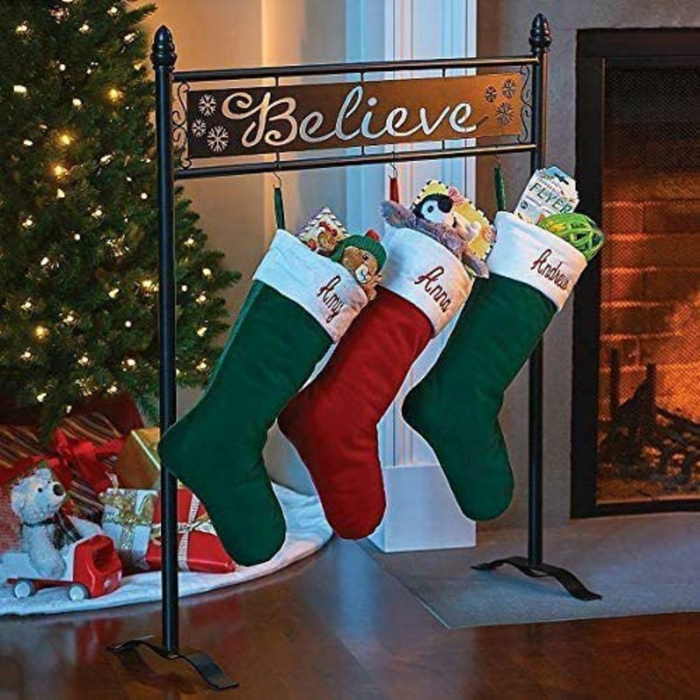 Heavy Duty Freestanding Christmas Stocking Holder Stand