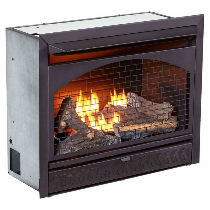 Modern Free Standing Ventless Gas Fireplace Insert 26,000 BTU
