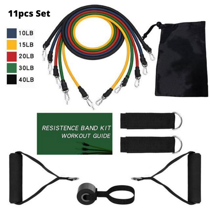 Resistance Exercise Workout Bands For Arms Stretch Set
