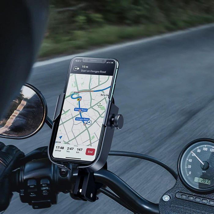 Premium Motorcycle Cell Phone Holder Handlebar Mount
