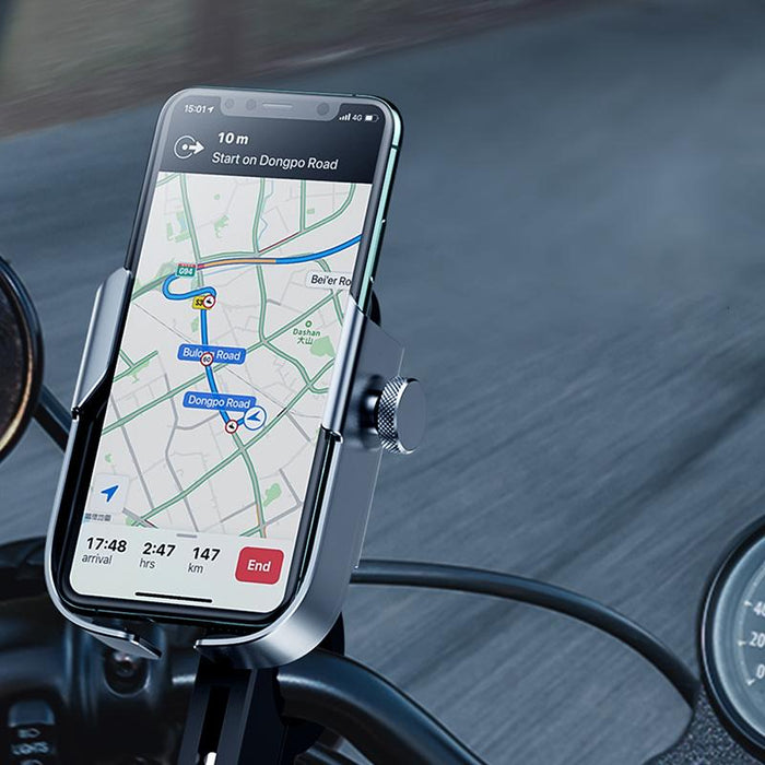 Premium Motorcycle Cell Phone Holder Handlebar Mount