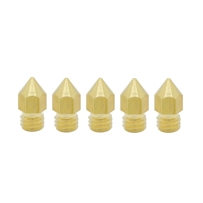 ANYCUBIC Extruder Nozzles for 1.75mm MK8 3D Printer 0.4mm 5 Pcs