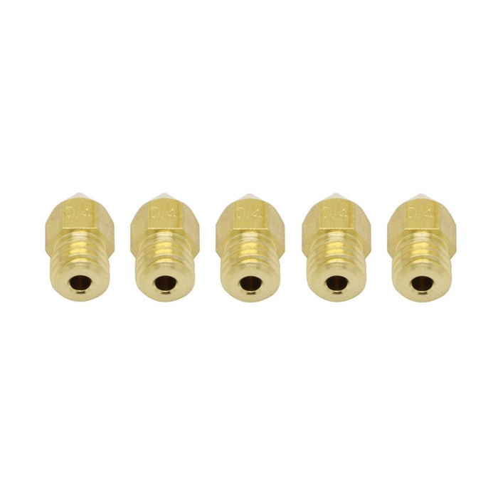 ANYCUBIC Extruder Nozzles for 1.75mm MK8 3D Printer 0.4mm 5 Pcs