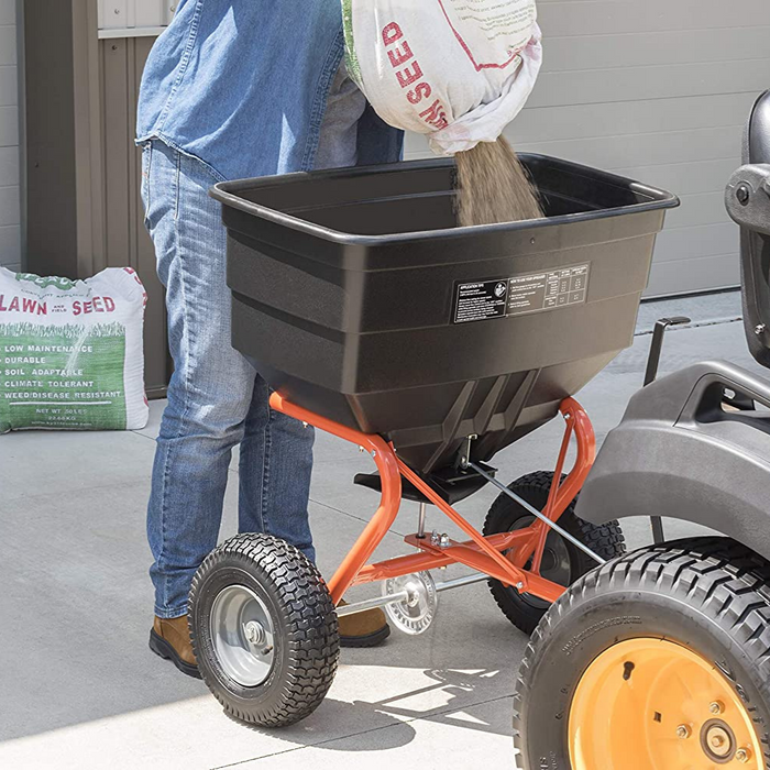 Heavy Duty Pull Behind Compost Manure Fertilizer Spreader