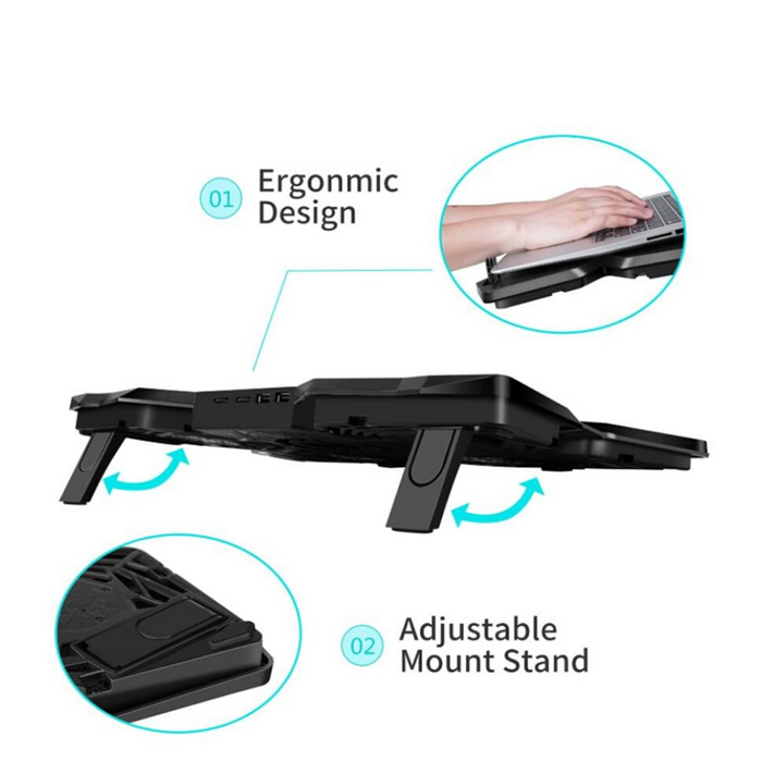 Laptop Cooling Pad Stand With Four Fans