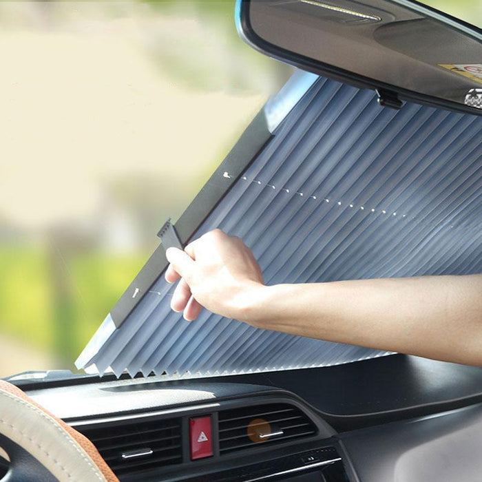 Retractable Car Windshield Sun Shade Cover