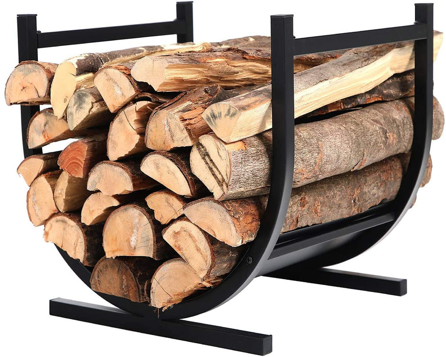 Premium Firewood Rack Fireplace Log Holder Storage Rack Indoor/Outdoor