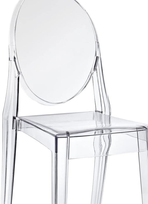 Modern Clear Acrylic Folding Dining Vanity Desk Chair