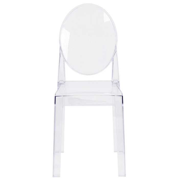 Modern Clear Acrylic Folding Dining Vanity Desk Chair