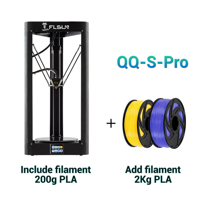 3D Printer Flsun QQ S PRO Delta Kossel Auto-Level Upgraded Resume Pre-Assembly