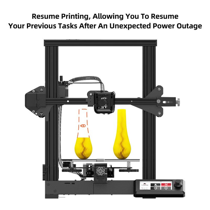 Voxelab Aquila DIY Kit 3D Printer Print Size 220*220*250 mm with Resume Printing 3d For Beginners and Experts