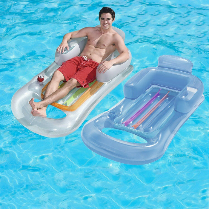 Inflatable Floating Pool Lounge Chair 59 in
