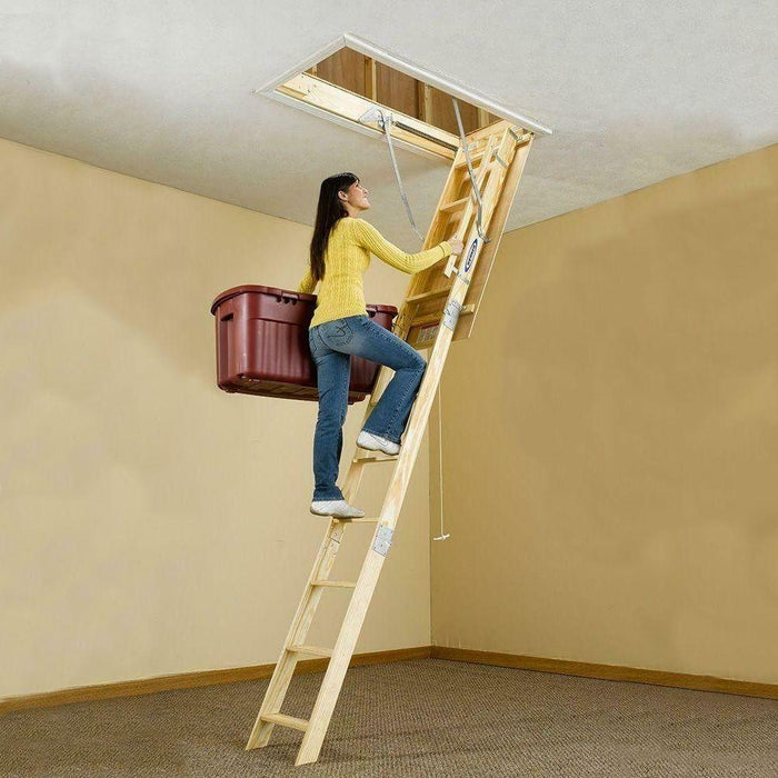 Heavy Duty Universal Wooden Pull Down Attic Access Stairs Ladder