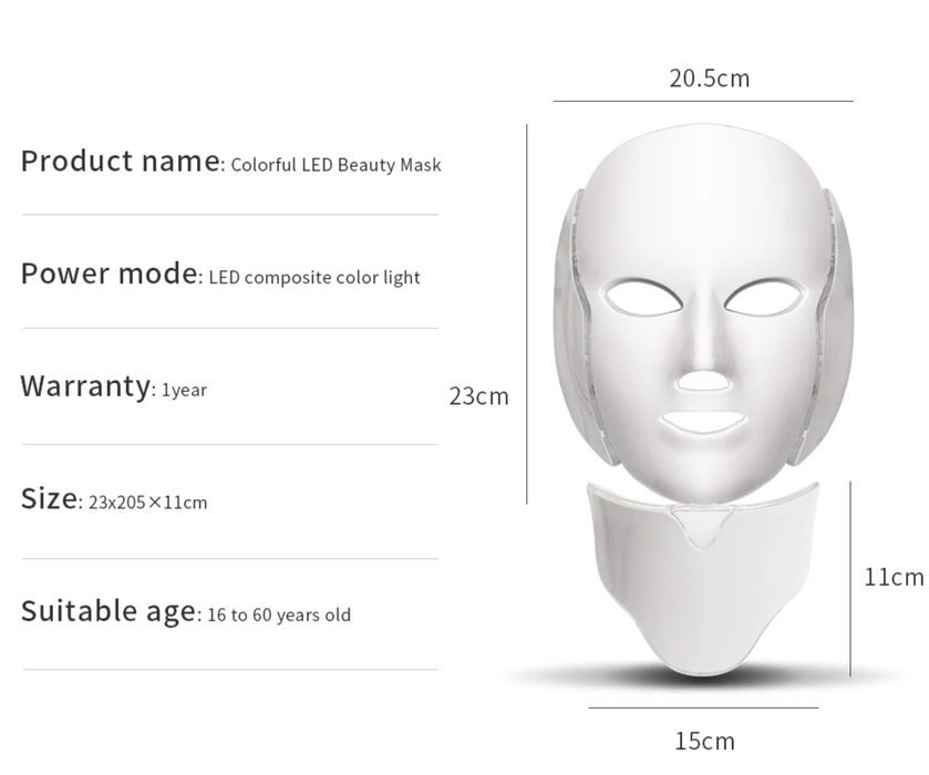 LED Light Therapy Acne Face Mask