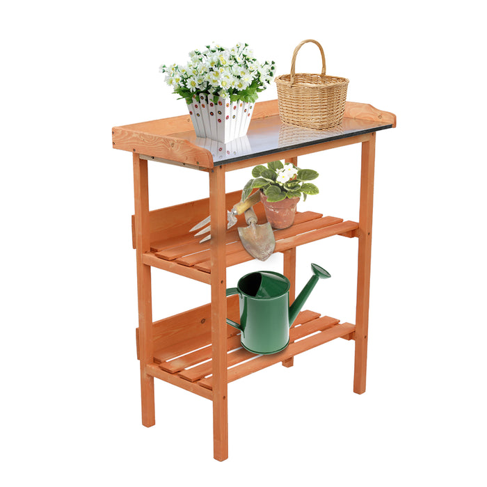 Premium Outdoor Wooden Workbench Potting Table with Sink
