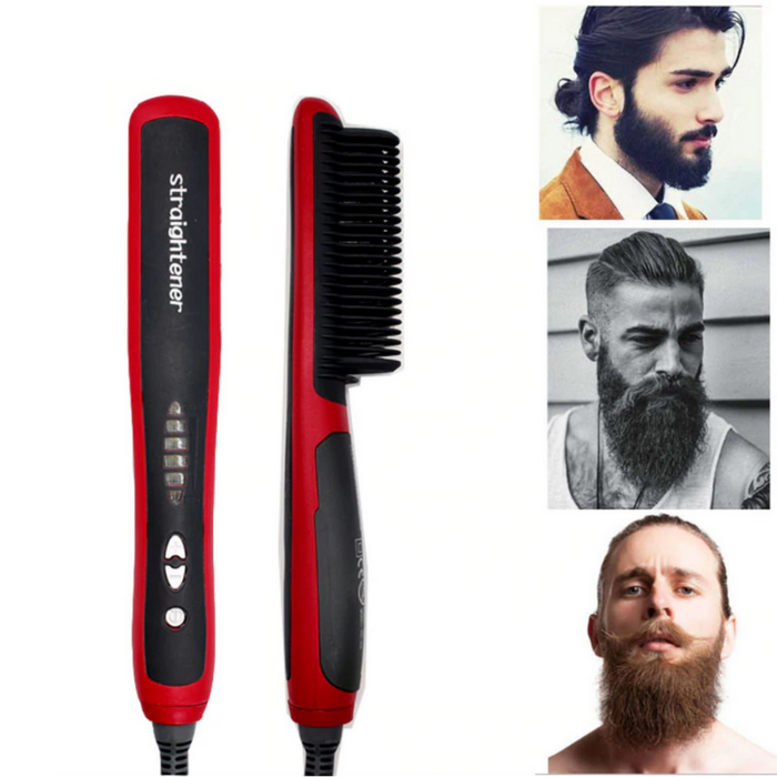 Heated Beard Straightener Comb Brush