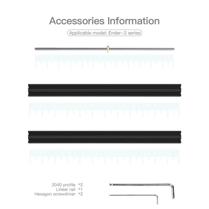 Z-Axis Profiles Kit for Enlarging Print Space Ender-3(Pro)/3 V2