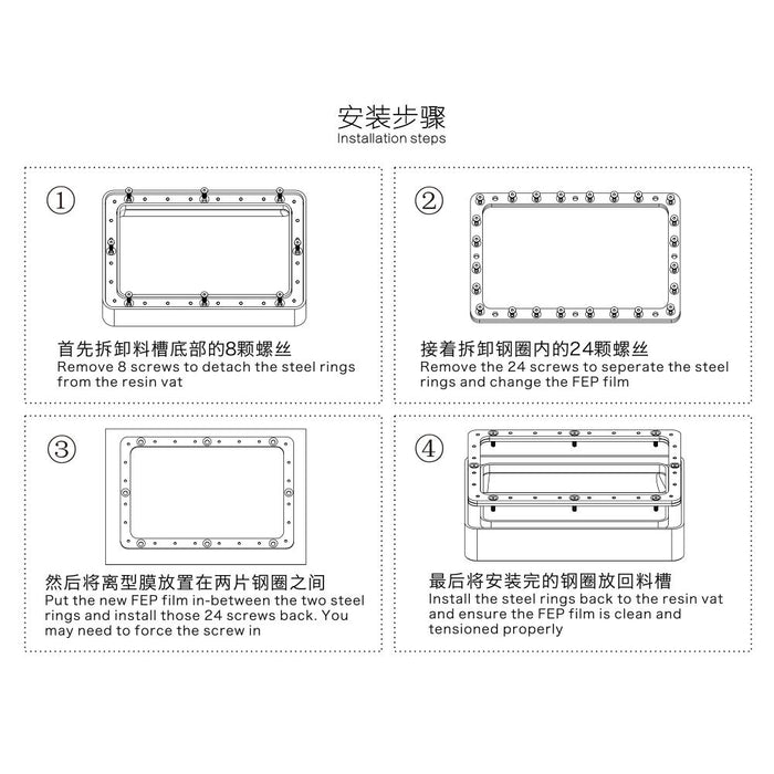 ANYCUBIC FEP Film for SLA/DLP Printer 5 Pcs