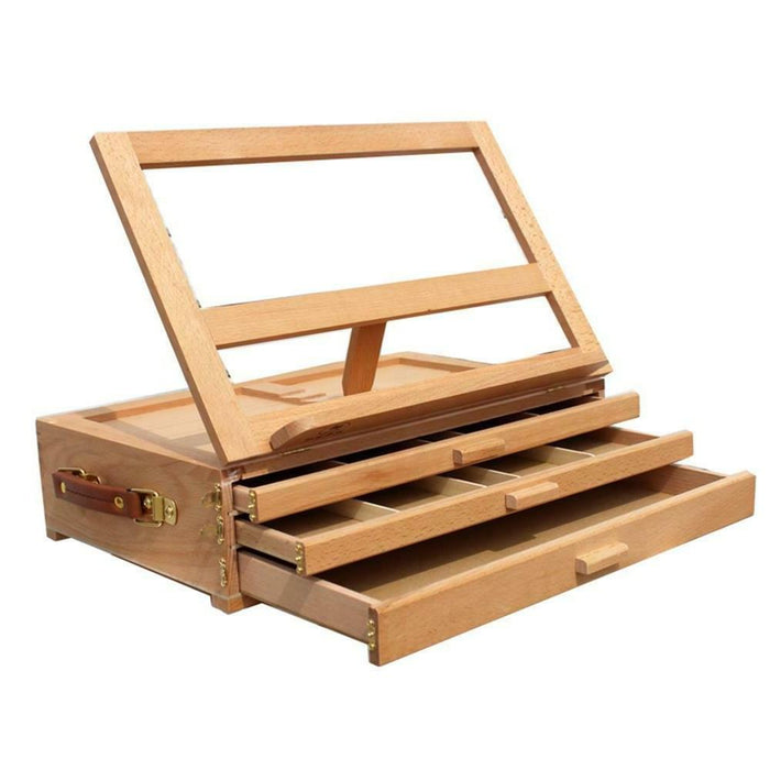 Adjustable Artist Wooden Tabletop Sketch Box Easel